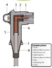 Material separável do conector XPLE do cotovelo de Classloadbreak com tiras da exaustão