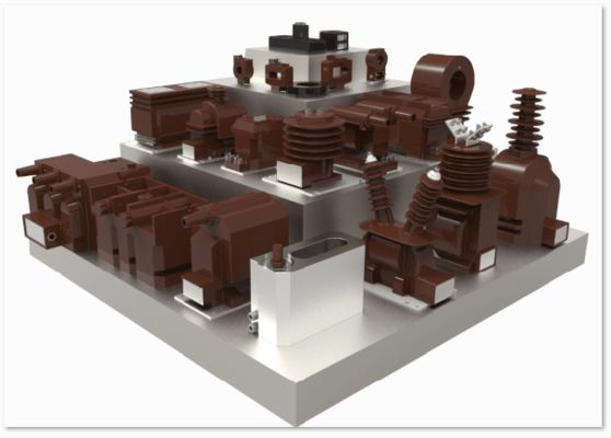 Transformador de corrente de baixa tensão de frequência nominal de 50/60 Hz com corrente secundária nominal de 1 A