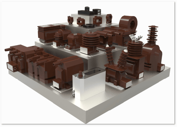 Transformador de corrente de baixa tensão de frequência nominal de 50/60 Hz com corrente secundária nominal de 1 A