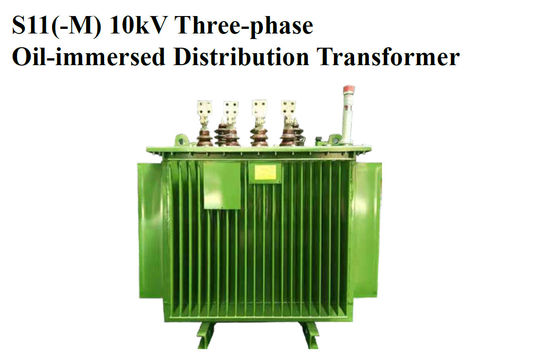 Transformador de distribuição trifásico imerso em óleo de 10 kV