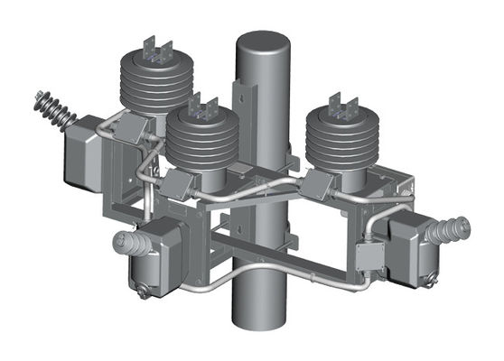 A coluna média da tensão 36.5kV montou a caixa de medida 2VT 2CT